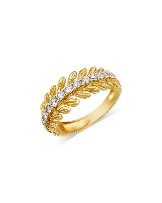 Bloomingdale's Fine Collection - Diamond Leaf Band in 14K Yellow Gold, 0.52 ct. t.w