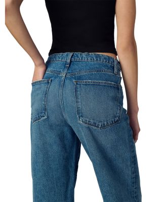 The Ryan High Rise Drawcord Jeans in Impact