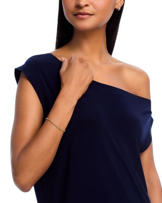 Rainbow Sapphire Bezel Link Bracelet in 14K Yellow Gold