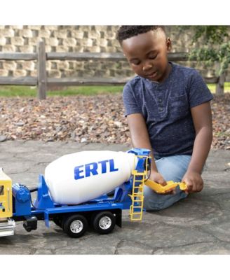 1/16 Big Farm Yellow & Blue Peterbilt Model 367 Cement Mixer Truck - Ages 3+ Years
