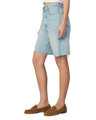 The Ryan High Rise Bermuda Jean Shorts in Gentle