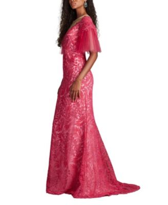 Ryn Embroidered Tulle Illusion Gown