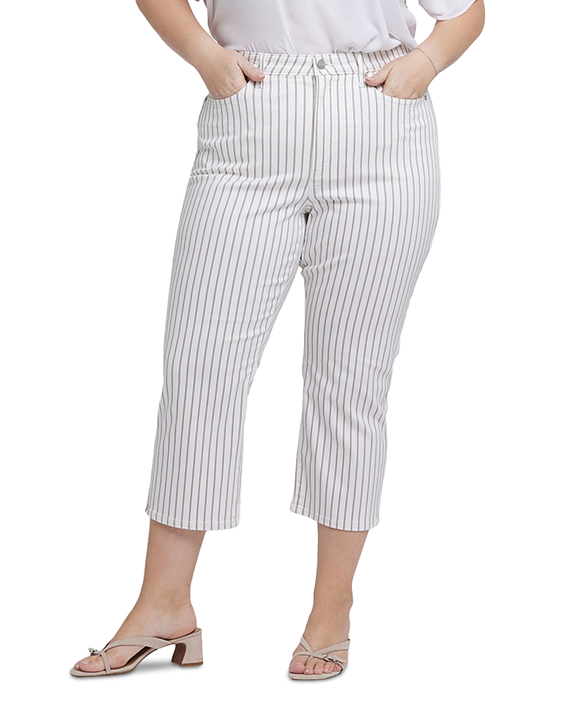 NYDJ PLUS JONI HIGH RISE RELAXED CAPRI JEANS