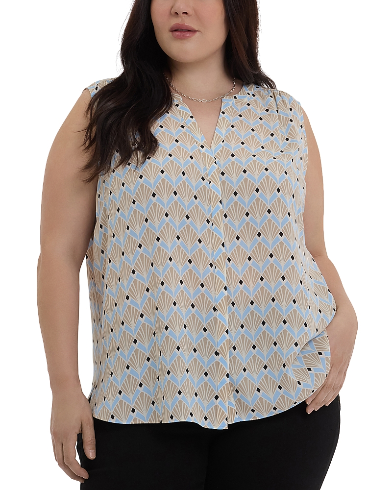 NYDJ PLUS PINTUCK BLOUSE
