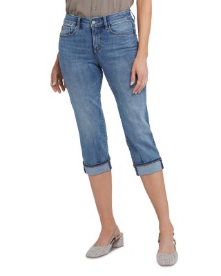 NYDJ - Marilyn Cuffed Straight Leg Cropped Jeans in Lakefront
