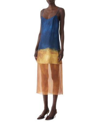 Painted Stripe Slip Dress