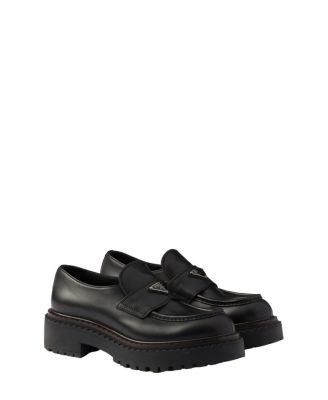 Prada - Men's Double Chocolate Leather Loafers