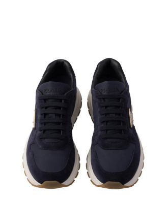 Men's Prax 01 Re-Nylon and Suede Sneakers