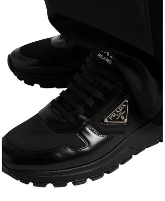  Men's Prax 01 Re-Nylon And Brushed Leather Sneakers