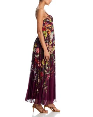 Pleated Floral Dress - Exclusive