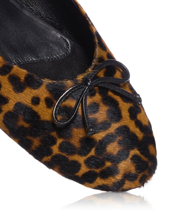 Women's Prima Bow Calf Hair Ballet Flats