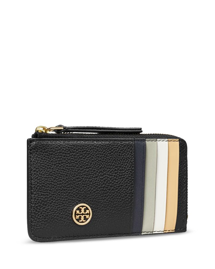 Robinson Pebbled Leather Zip Card Case