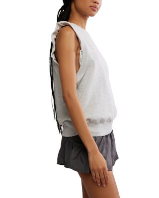 Flutter Sleeveless Sweatshirt