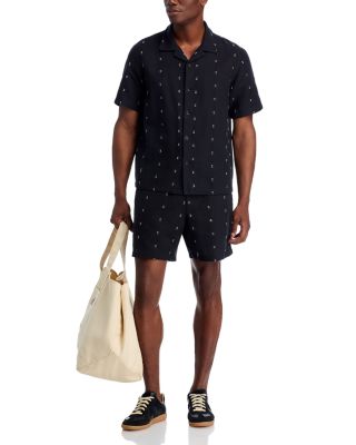 rag & bone - Embroidered Camp Shirt & Shorts Set