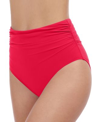 Shirred High Waist Bikini Bottom