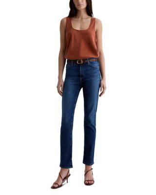 Mid Rise Straight Jeans in Poetic