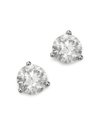 Bloomingdale's Fine Collection - Luxe Collection Certified Diamond Stud Earrings in 14K White Gold, 4.0 tcw