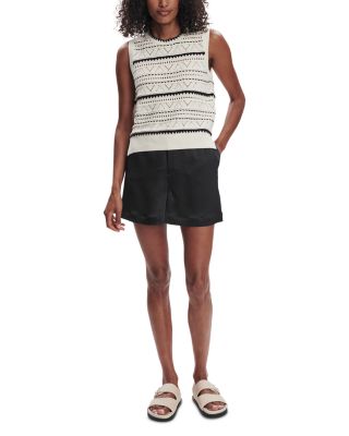 Athena Pointelle Sleeveless Sweater