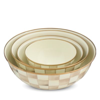 Mocha Check Medium Everyday Bowl