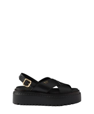 Women's Leather Crisscross Sandals