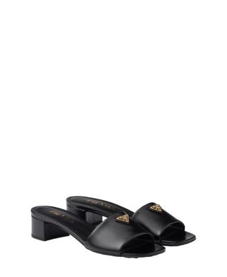 Prada - Women's Saffiano Patent Leather Sandals