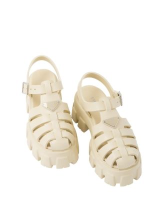  Women's Rubber Monolith Sandals