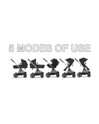 EOS 5-in-1 Travel System Stroller + Lightweight Aton G Swivel Infant Car Seat with SensorSafe