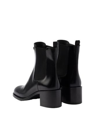  Women's Brushed Leather Booties