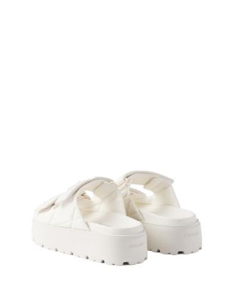 Women's Padded Nappa Leather Slides