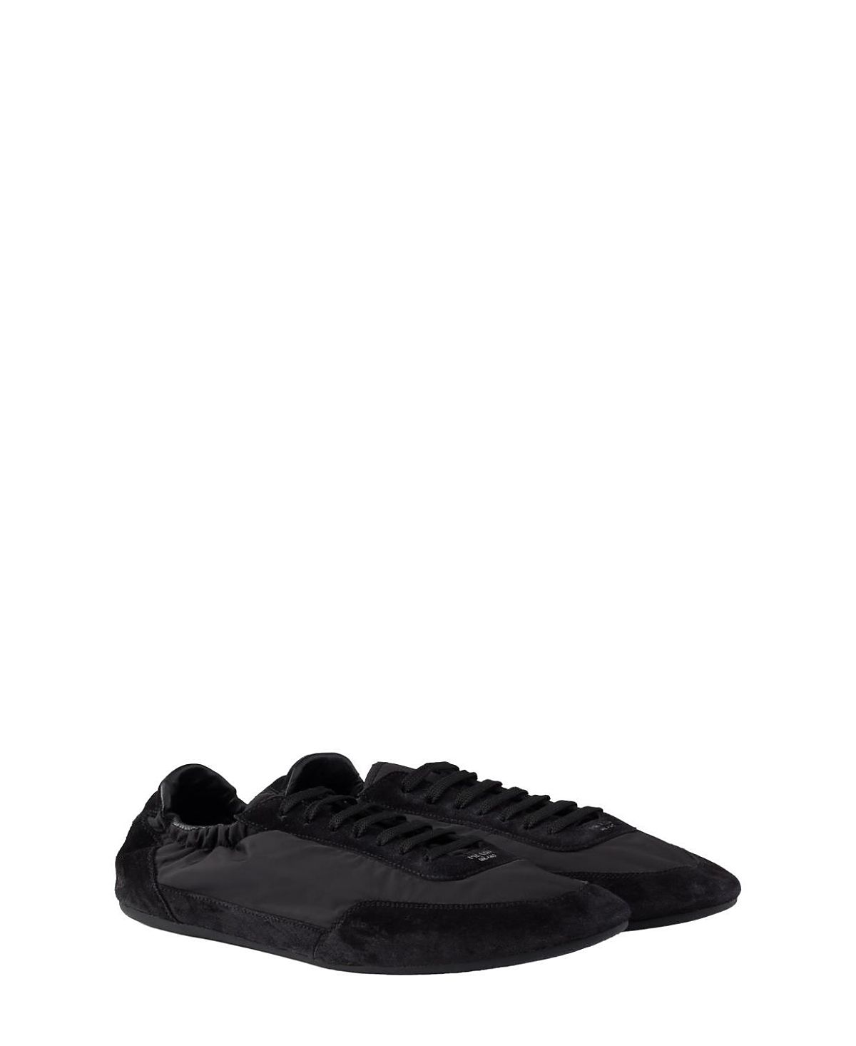 Prada Men's Collapse Re-Nylon and Suede Elasticized Sneakers