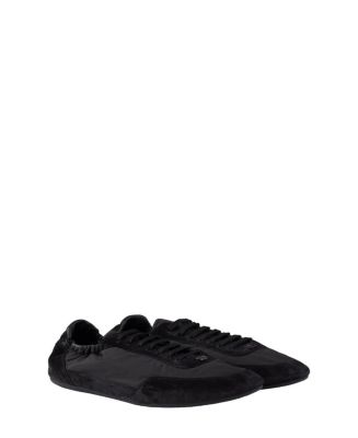 Prada Men's Collapse Re-Nylon And Suede Elasticized Sneakers
