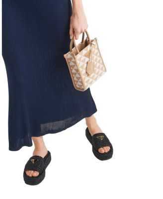 Women's Crochet Flatform Slides