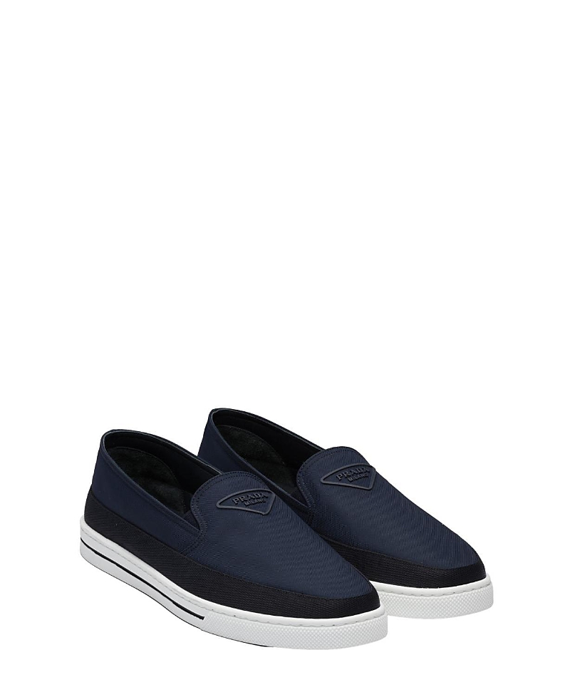 Prada Slip-on-sneaker Aus Re-nylon In Blue