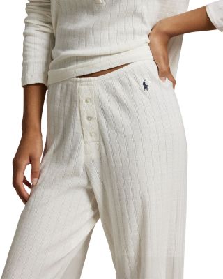 Henley Wide Leg Pajama Set
