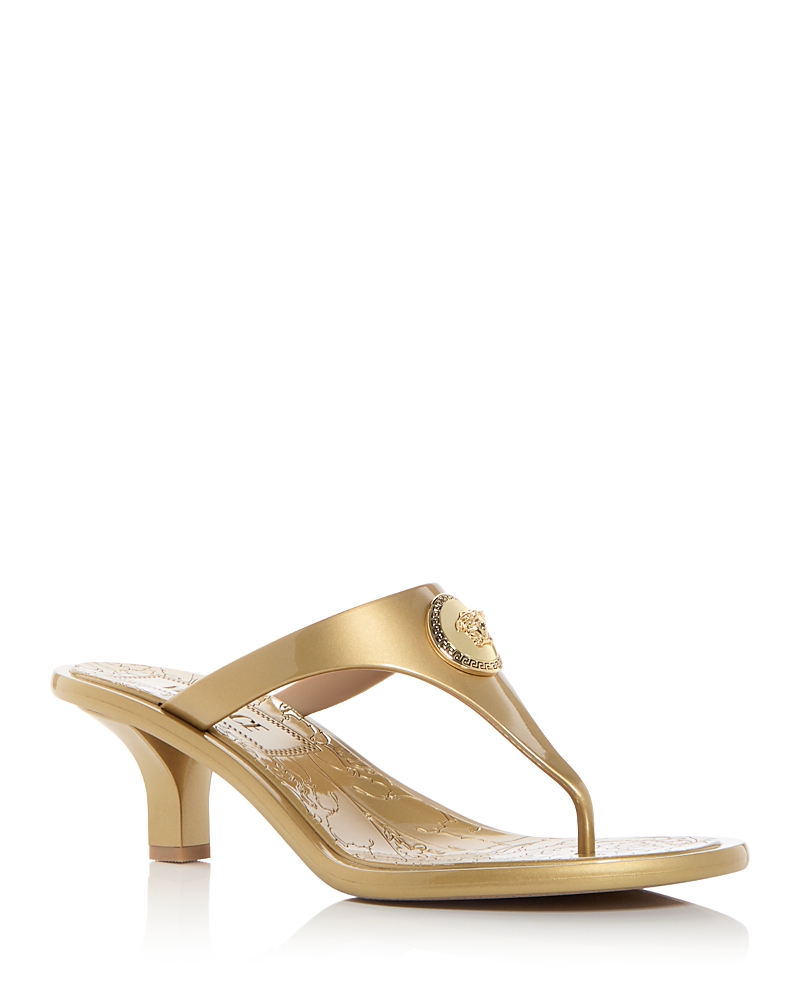 Versace Women's Alia Medusa Thong Sandals