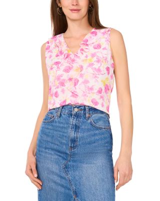 VINCE CAMUTO - Sleeveless Ruffled Top