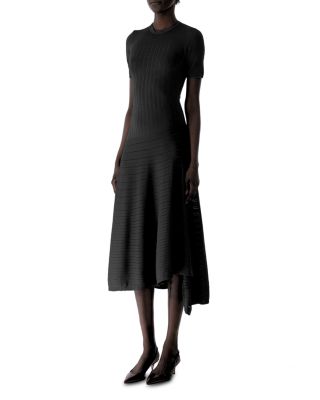 Pointelle Knit Short Sleeve Dress