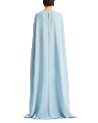Silk Blend Draped Butterfly Gown