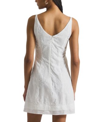 Saige Garden Tile Eyelet Mini Dress
