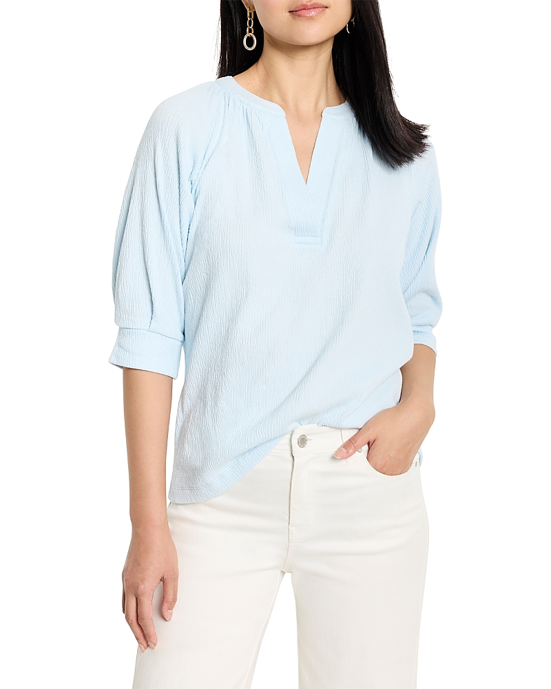 Nic+Zoe Crinkled Knit Cafe Top