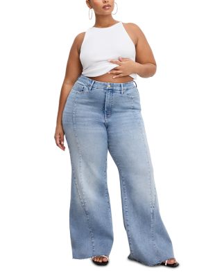 Good Waist Palazzo High Rise Wide Leg Jeans in Indigo 957