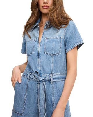 Fit For Success Lite Denim Cropped Jumpsuit
