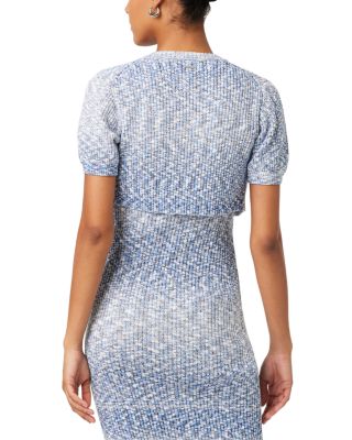 Christy Cropped Marled Knit Cardigan