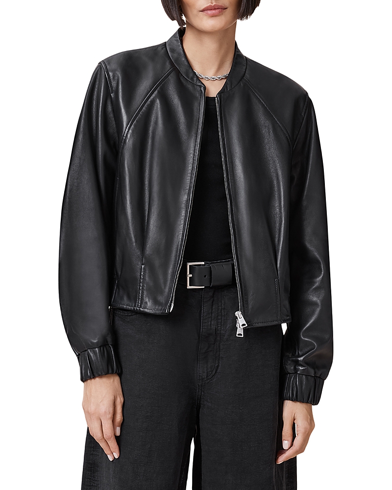 Allsaints Martina Leather Bomber Jacket
