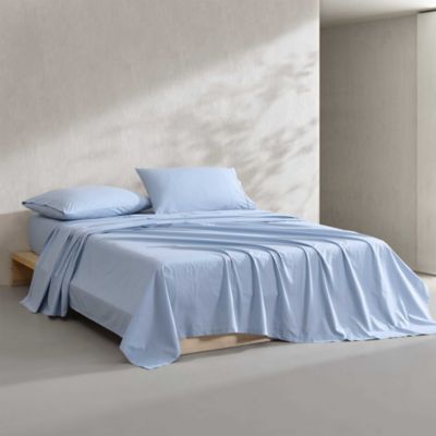 Washed Percale Cotton Sheet Set, Twin