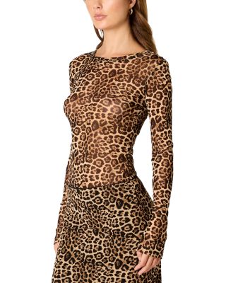Fox Cheetah Print Top