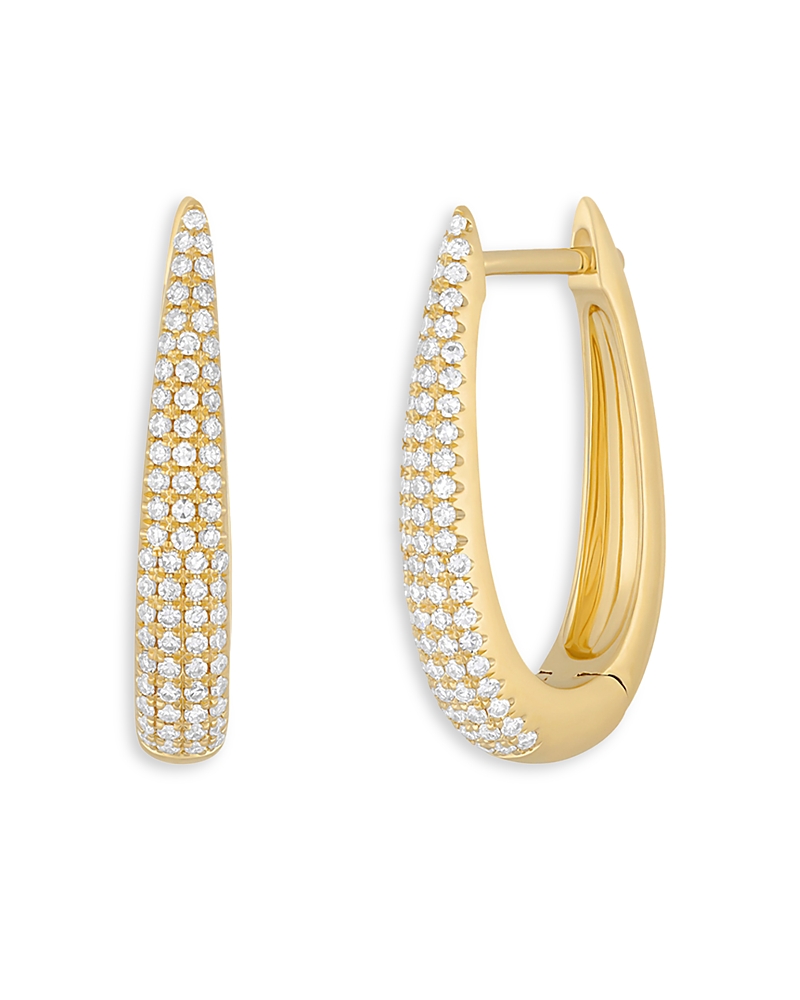 Ef Collection Maeve Diamond Hoop Earrings