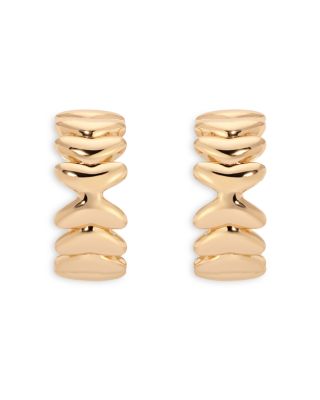 Metal Moderna Small Half Hoop Earrings