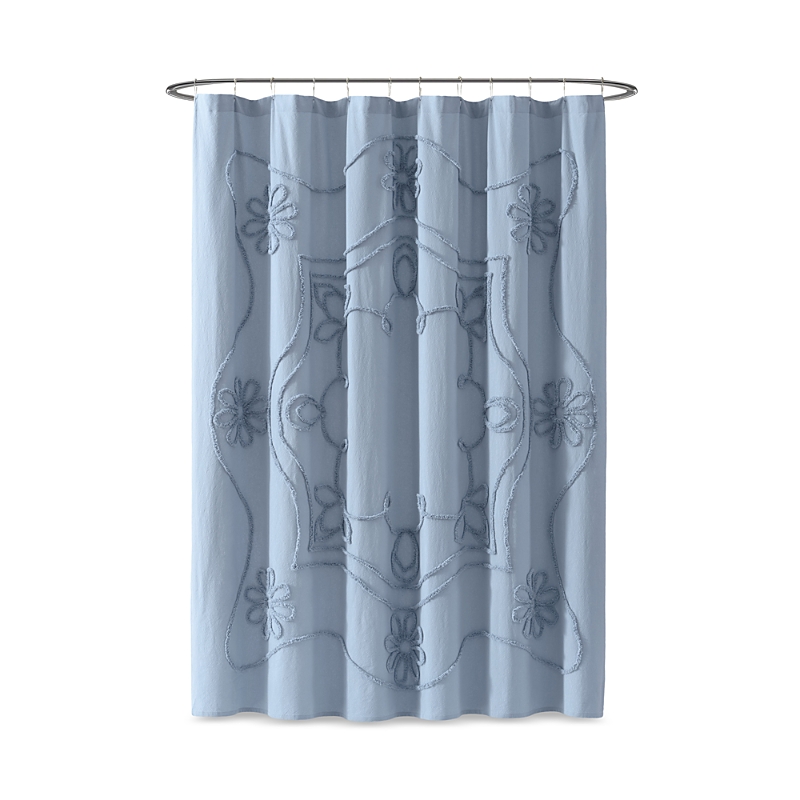 Peri Home Retro Scroll Shower Curtain