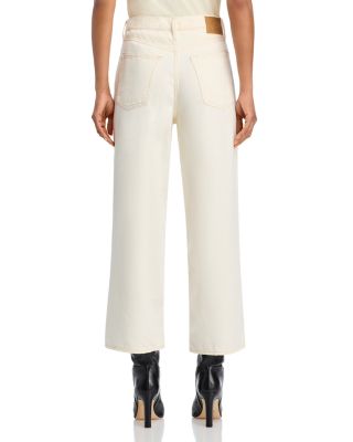 Featherweight Andi High Rise Wide Leg Jeans in Ecru